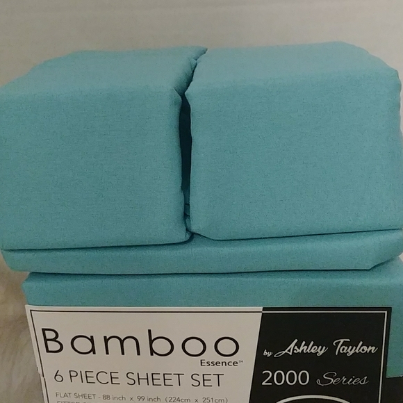 Bamboo Essence Queen Apple Green Sheet Set - Picture 7 of 10